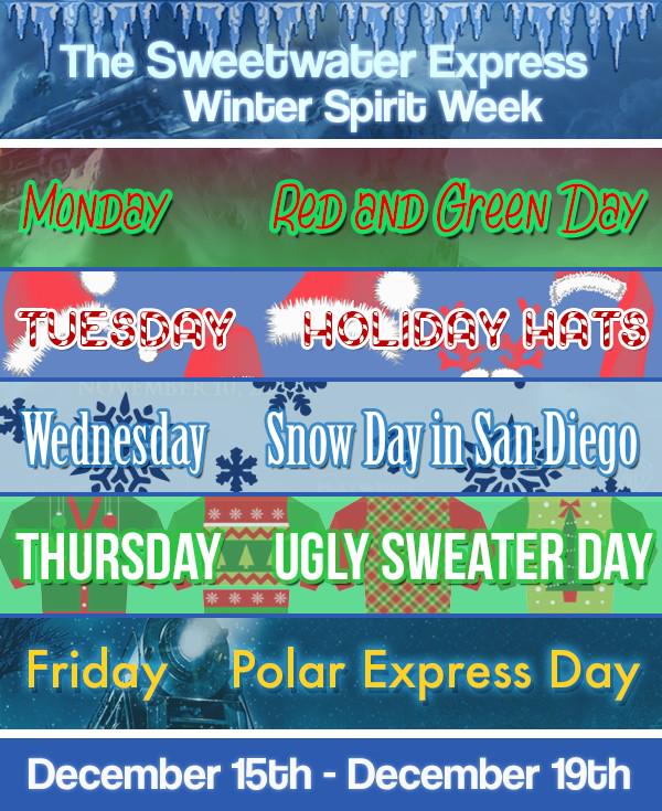 Red Devils! Be sure to participate in our Winter Spirit Week starting THIS MONDAY!🎄 #PolarExpress #SpiritWeek
