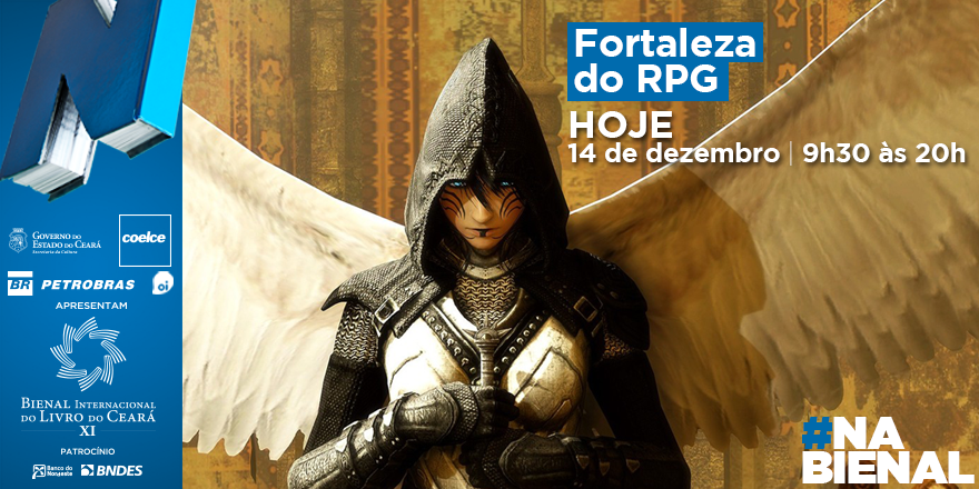 bienaldolivroce's tweet photo. Chegou a hora de rolar os dados e se aventurar no mundo da fantasia. Anões, elfos e lobisomens estão à sua espera. http://t.co/1MmJsFSKHW
