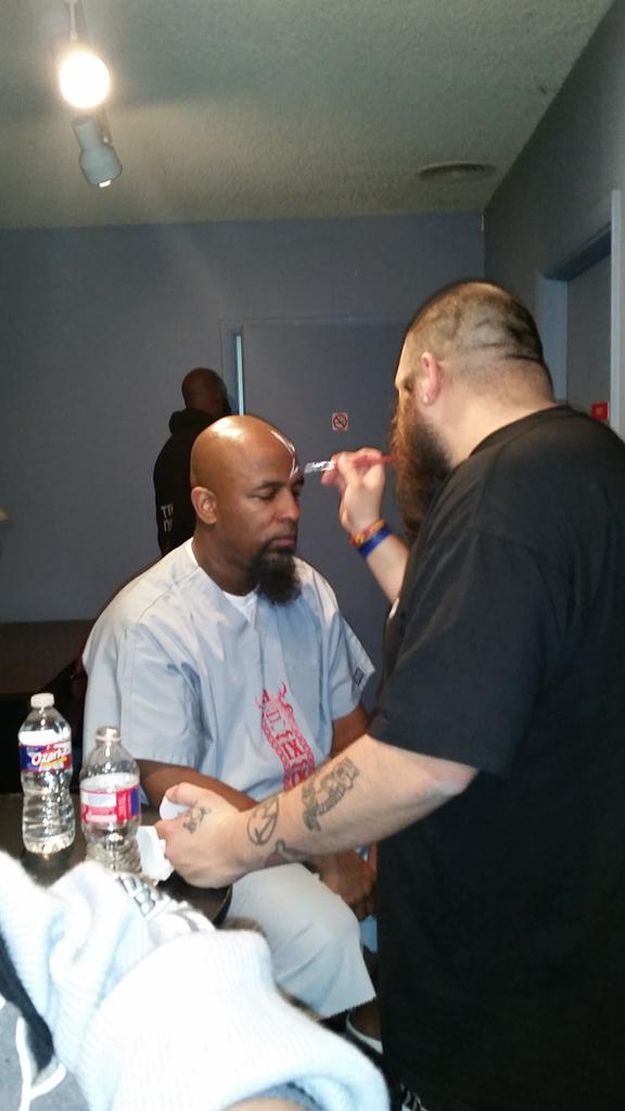 gregthehitman's tweet photo. Backstage with Tech N9NE righy now at the Cotillion! http://t.co/AUwDOKlA7n