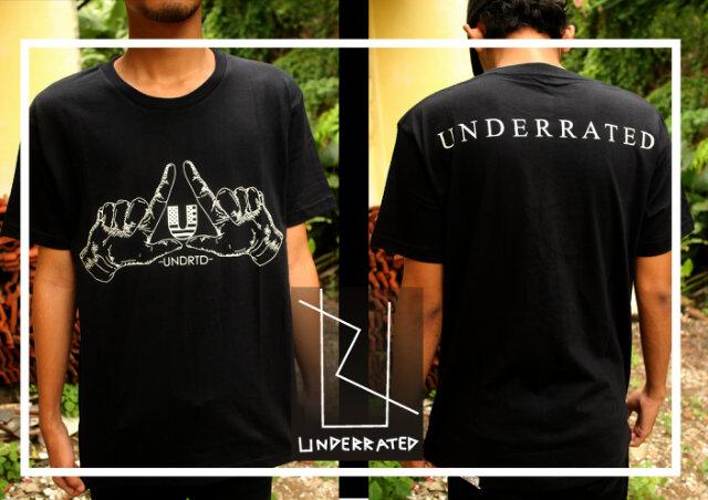 Let's order » UNDERRATED t-shirt "HAND" | size S,M,L,XL | Rp. 85,000 | Glow In the dark | more info : 083837232880