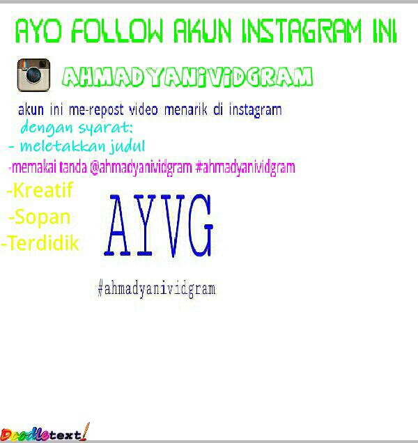 Ason_45's tweet photo. Ayo di follow ig:ahmadyanividgram
Me-repost video dan foto menarik
Anda juga dpt membuat karya video 15 detik check~> http://t.co/WOTc8HaeN3