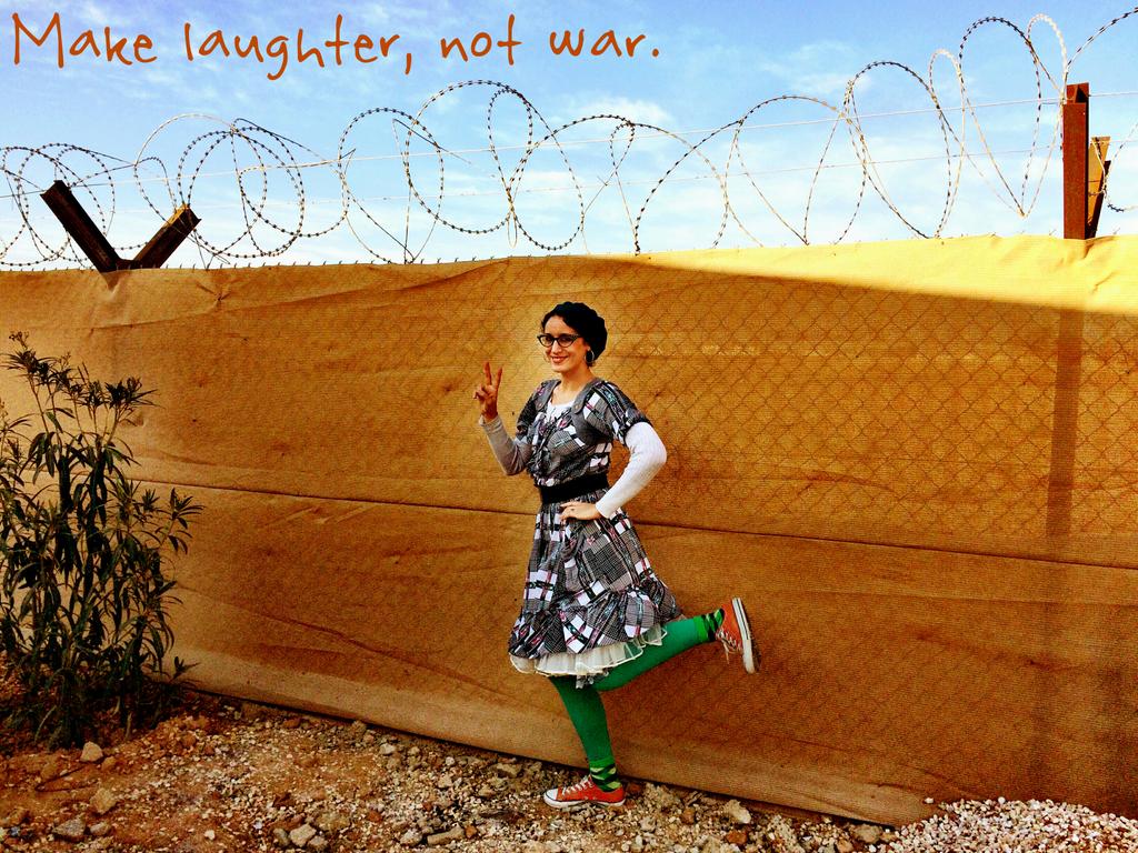 Dubomedy's tweet photo. Our new motto... #Make laughter, not war" #SpreadJoy #Comedy #Comedy4Cause @ClownsWhoCare @minaliccione http://t.co/cfaKpiYbRK