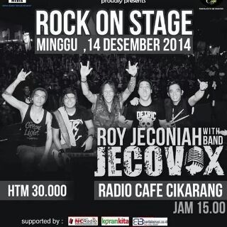 Henny_vox's tweet photo. Lancar jaya @Jecovox: Sore ini @CikarangRockCity, JECOVOX Band, uyeaah. http://t.co/08qOWRcbqZ