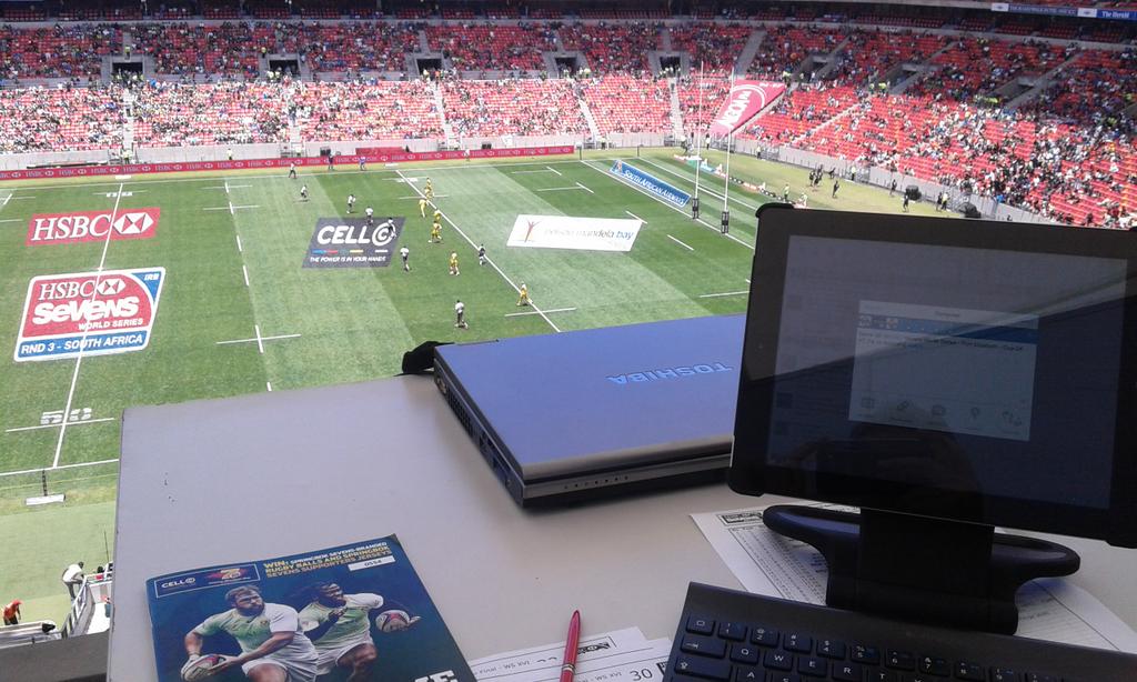 pierre_mackie's tweet photo. You'll struggle to find a better seat at the #NMB7s #SA7s http://t.co/O48VuM5ZBb
