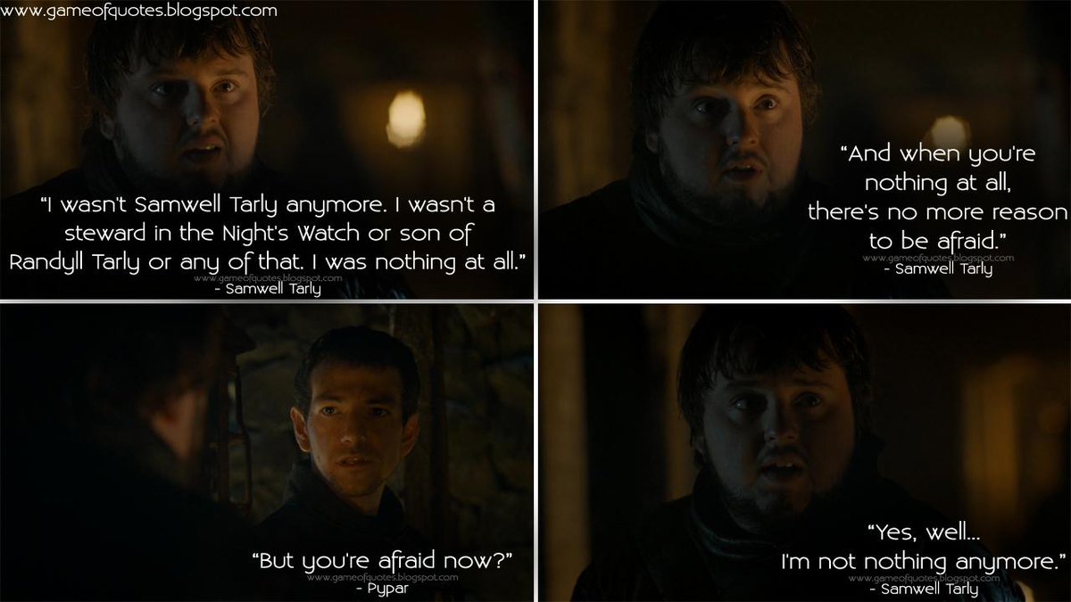 gameofquote's tweet photo. "I wasn't Samwell Tarly anymore..." - #SamwellTarly #Pypar #GameofThrones #GoTQuotes #GoT
http://t.co/3LhCxfnhYN http://t.co/gX5K02yVLh