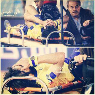 سلامتك ي مسهل الصعب وش فيك؟
كدرت جوي من عقب ماكان صافي
ي حسين انهض ياعسى الله يشفيك
عن عين حسادك عساها عوافي 💔؛(