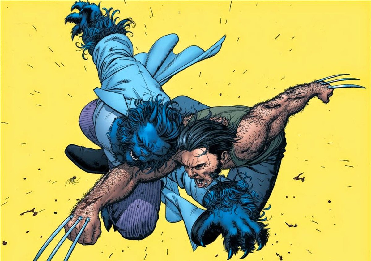 Wolverine_pic's tweet photo. Wolverine vs Beast https://t.co/1cnogtC8Y2