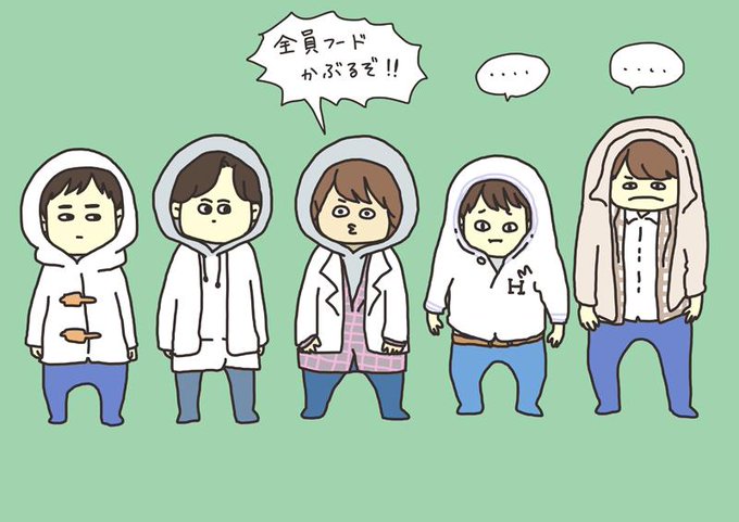 フードかぶるのtwitterイラスト検索結果