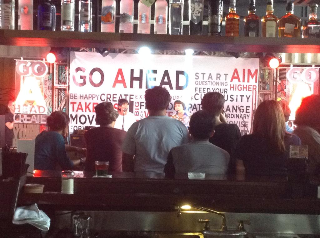 AplusJKT's tweet photo. #GoAheadPeople Tetangga Pak Gesang - Bengawan Solo on #PadaHariMinggu Stage #GoAheadMarket http://t.co/yMjkgOX4BB