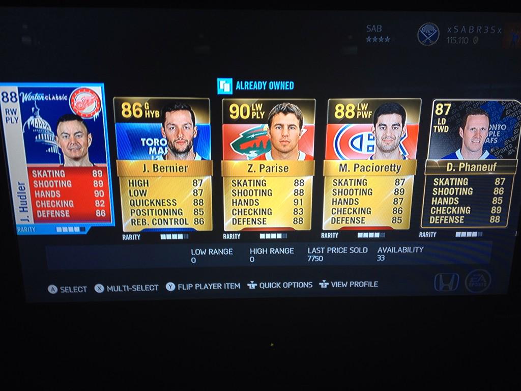 SabresHUT's tweet photo. Christmas pack was alright http://t.co/bGAtZ2Sqyo