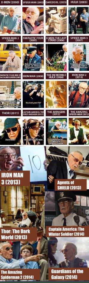 JaimeVilBar's tweet photo. Here you go, every @TheRealStanLee cameo http://t.co/nXGhPMEach