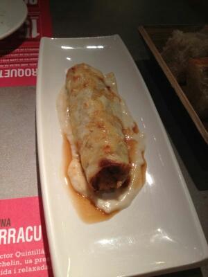 Caneló de pollastre de pagès al restaurant <a href="/bitxarracu/">Bitxarracu</a> #fórmula20