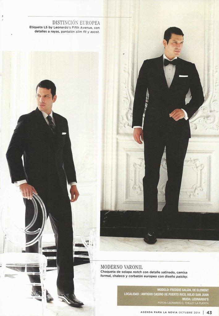 ElementModelsPR's tweet photo. Nuestro guapísimo Fredy Galan en la moda de caballero de la revista Agenda Para La Novia. #elementmodel http://t.co/HQXftpx5EI
