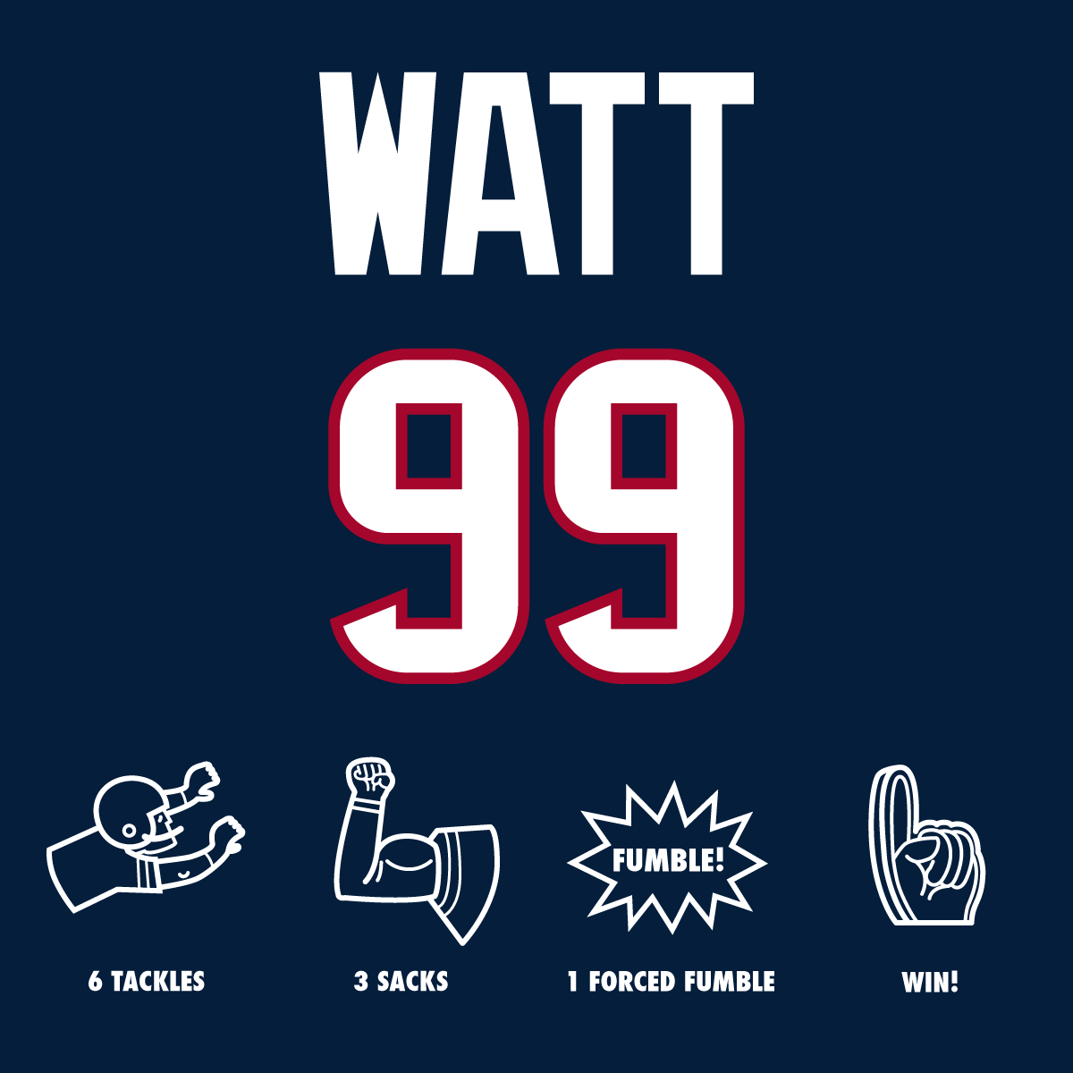 NFL's tweet photo. Have a Day, Justin James Watt. #JAXvsHOU http://t.co/6fPsbCfJUy