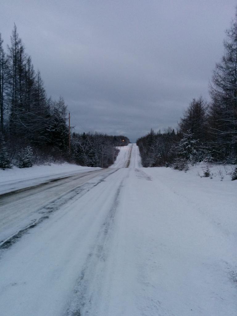 ManonLepage2's tweet photo. 16 km fresh snow run in Gaspésie by the bay and in rolling hills, thanks to Dad's route suggestion #beertimenow http://t.co/szXza0Kej7