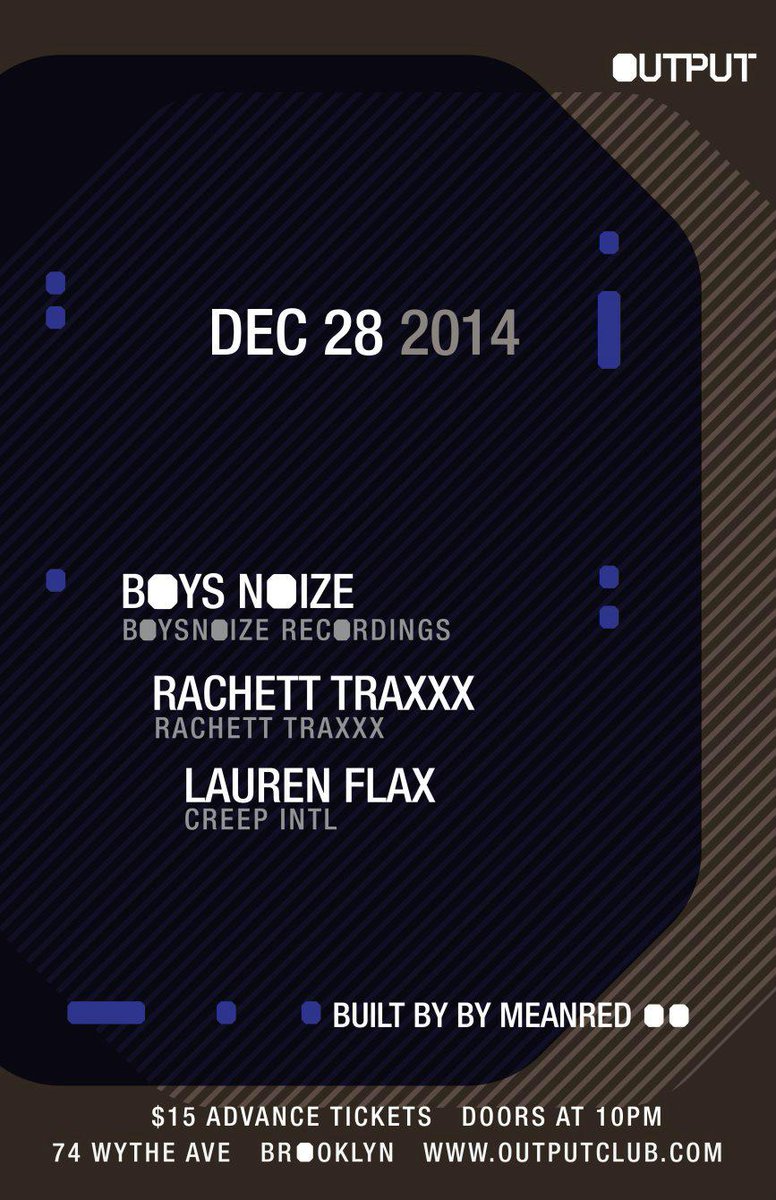 CREEPOFFICIAL's tweet photo. Lauren Flax Tonight at Output. http://t.co/KRohygSVZI