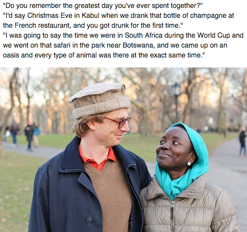 humansofny's tweet image. "Do you remember the greatest day you've ever spent together?" "I'd say Christmas Eve in Kabul..."