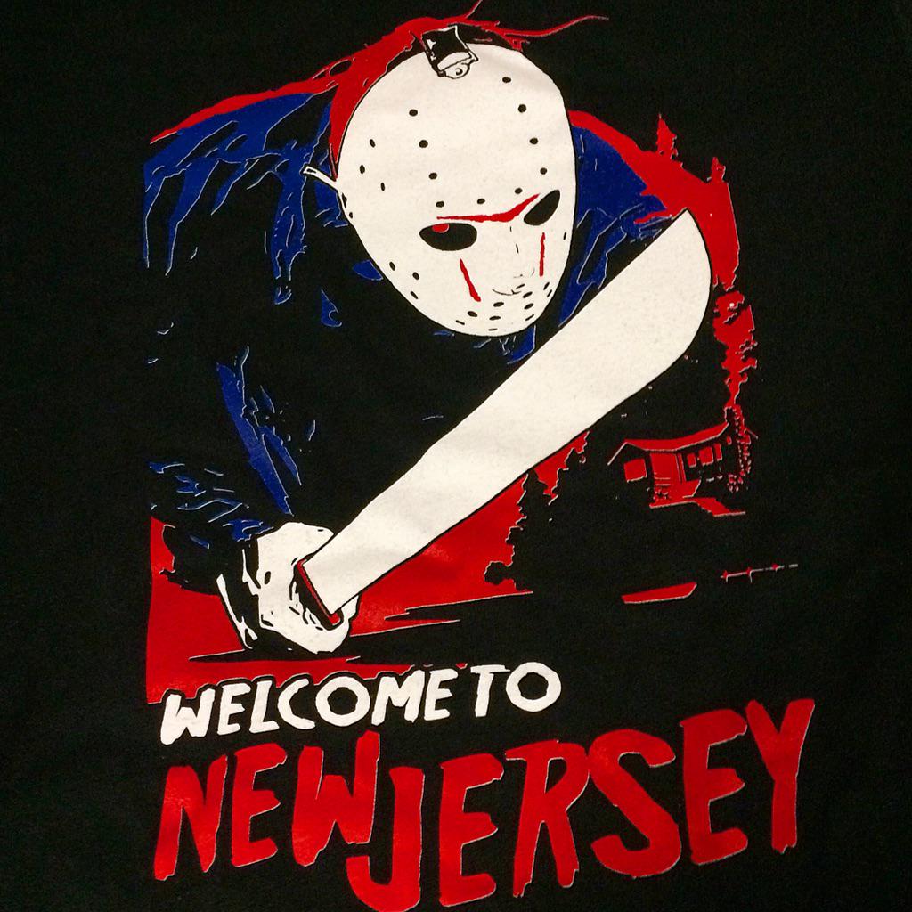 PrintBandit's tweet photo. WELCOME TO NEW JERSEY. #nj #printbandit #gutterchrist #screenprint http://t.co/6vop1hmkUp