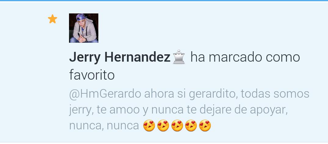 KarinabustosP's tweet photo. @HmGerardo 2 fav de el 😍😍
Te amooo, hermoso mi amor http://t.co/ZFmMeInaFb