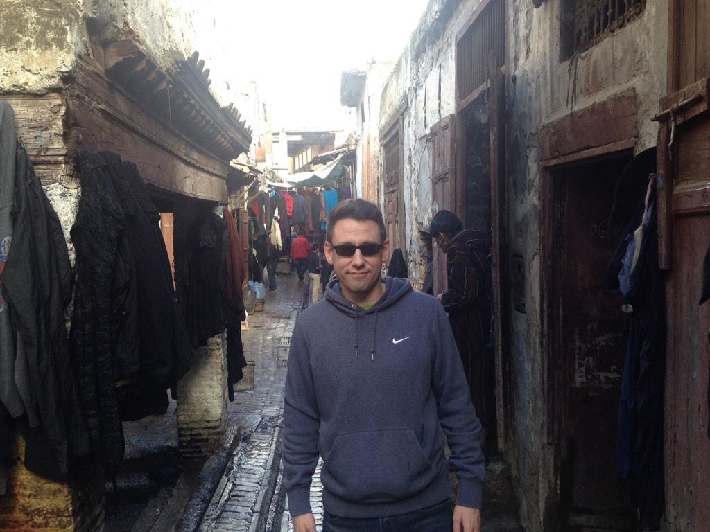 StuVoss's tweet photo. Keeping it real in the Fès Médina... http://t.co/jndA3jPk1w