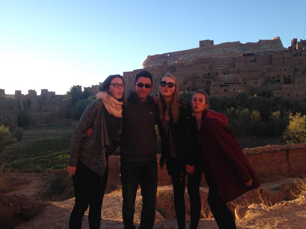 StuVoss's tweet photo. Romancing @bronwynwilson10 in Aït Ben Haddou... http://t.co/tgxFu5BmBQ