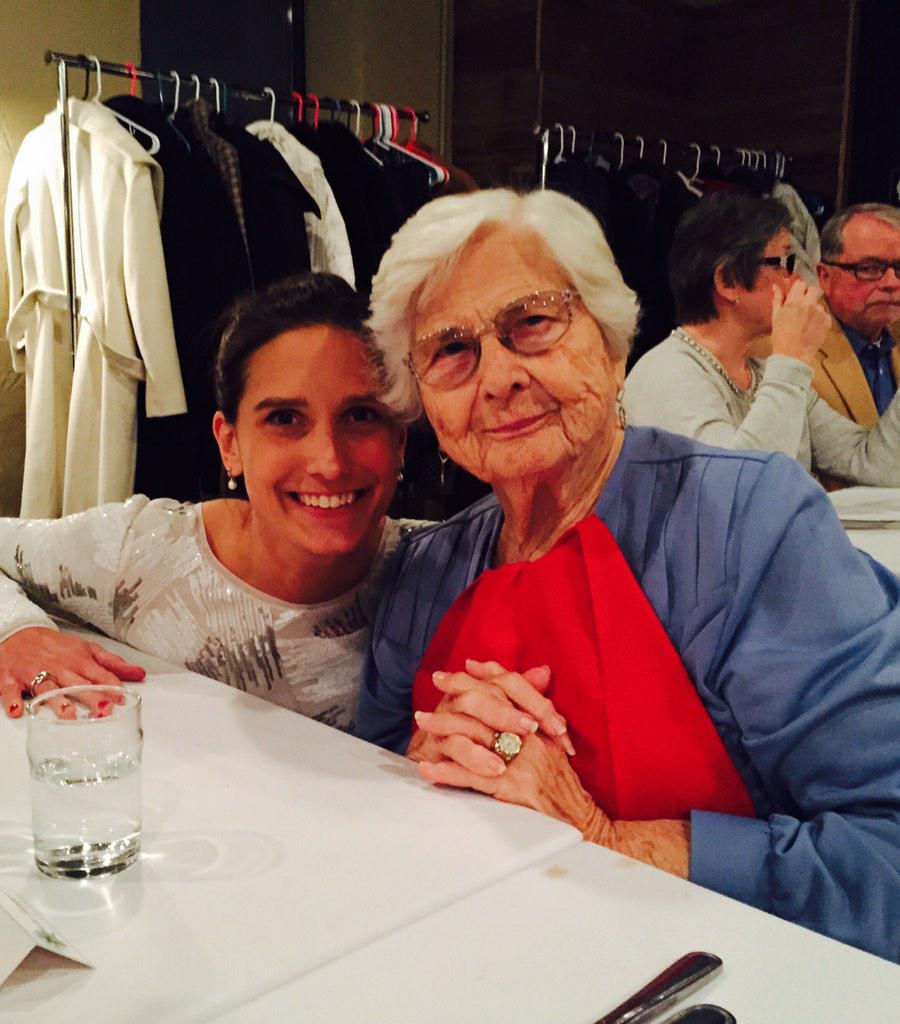 lyoungdahl's tweet photo. KT and Grandma Cory! #fromAZ #basiltown #rehearsal @KTownsend_12 http://t.co/a0uPScHuk4
