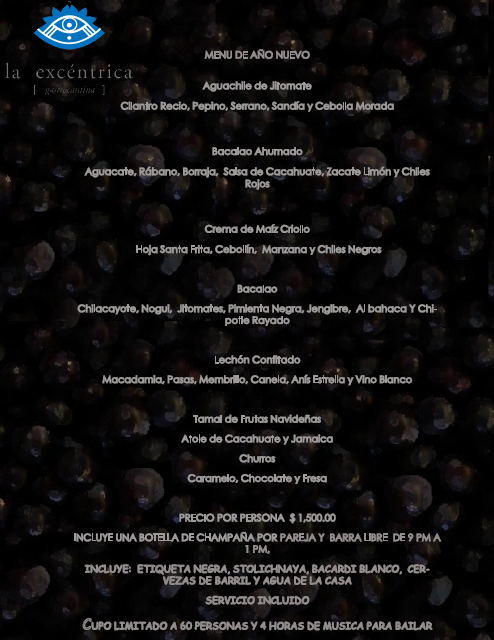 Pasa un Año Nuevo de lujo, reserva con nosotros un lugar en nuestra mesa. 
*Reservaciones al 2624-036, cupo limitado.