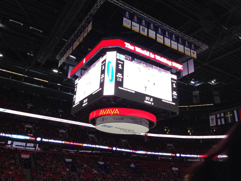 SamirOutafout's tweet image. #CMJ2015 Avaya is the proud sponsor of the Junior Hockey World Champioship... score right now: USA 1 - 1 Finland #CMJ
