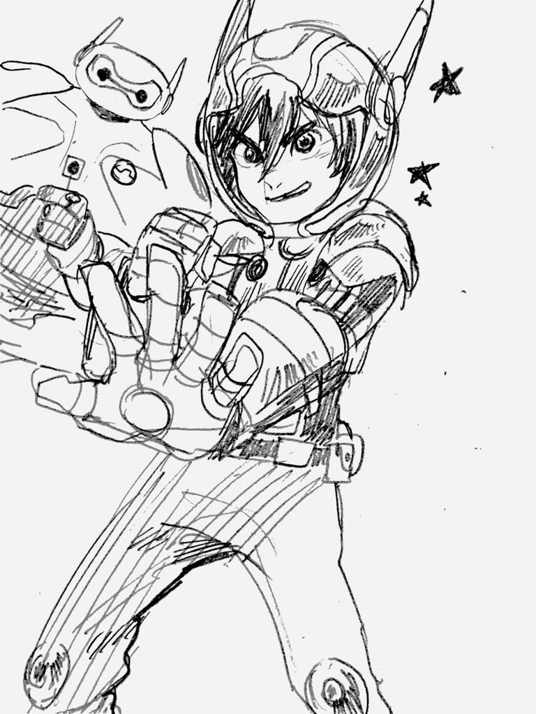 ベイマックスもヒロもアーマーアップかっこいいなあ!!たのしい 