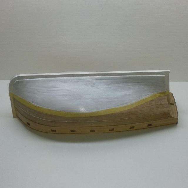 riksgewijs's tweet photo. Romp is gefineerd. het schilderen is begonnen. Wit is net niet wit. #modelbouw #scheepsmodel #modelboot http://t.co/fUf8ITTSMu