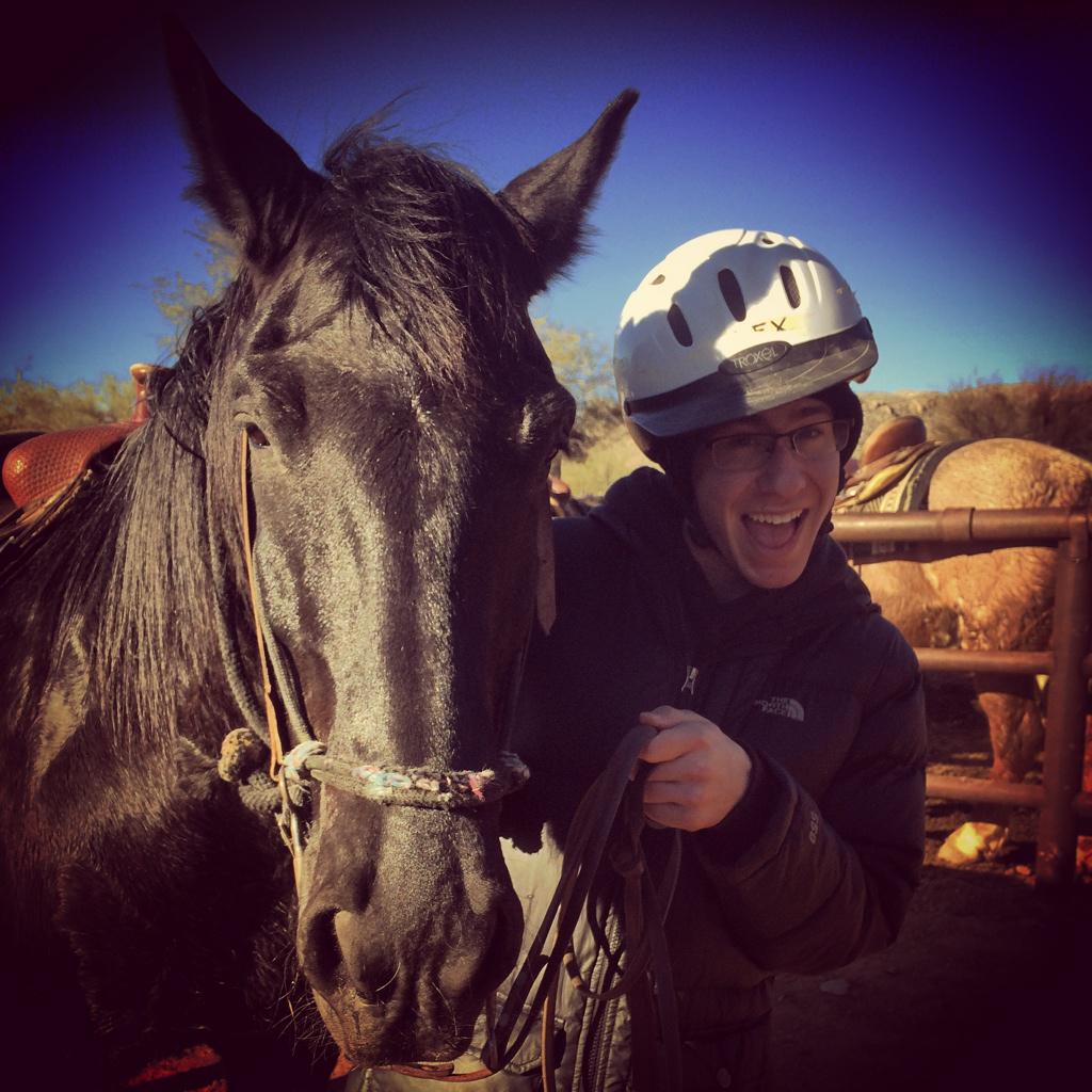 Just horsin' around!! 🐴 #TVRFun #TanqueVerdeRanch