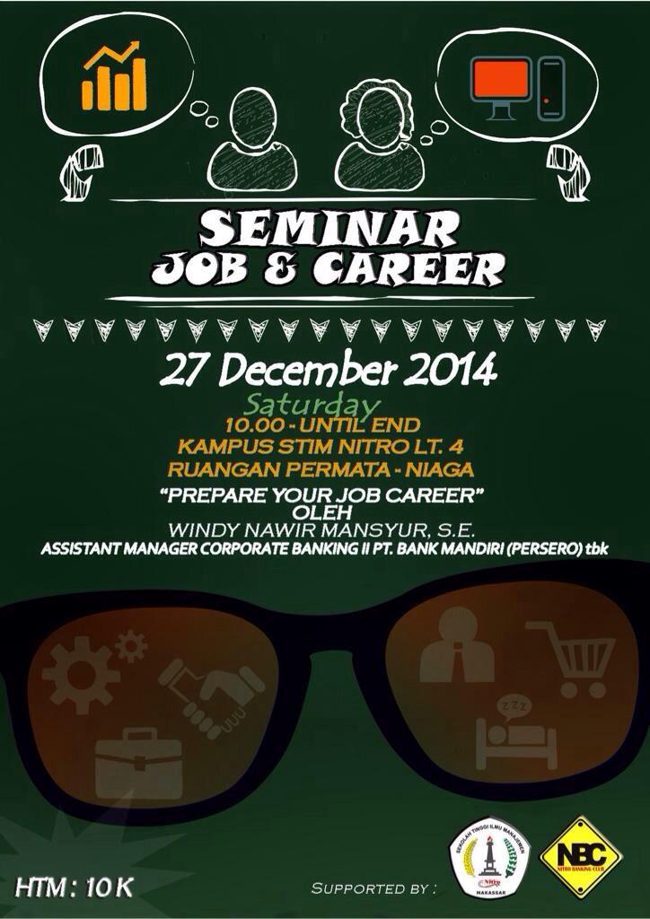 yang hari ini tdk tau mau kemana, siniki gabung di Seminar "Job and Career" yang diadakan oleh <a href="/NitroBanking/">Nitro Banking Club</a>