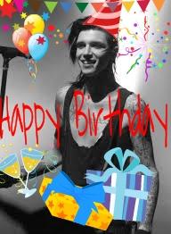 Happy birthday Andy biersack  