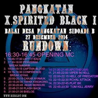 Nanti malam kita on stage jam 22.00, ayo merapat teman", \m/