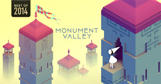AppStore's tweet photo. #FunFact: Nearly 7 million hours of Monument Valley have been played this year. #AppStore2014 http://t.co/4iQLRIFvT8 http://t.co/LtJK1IhP7X
