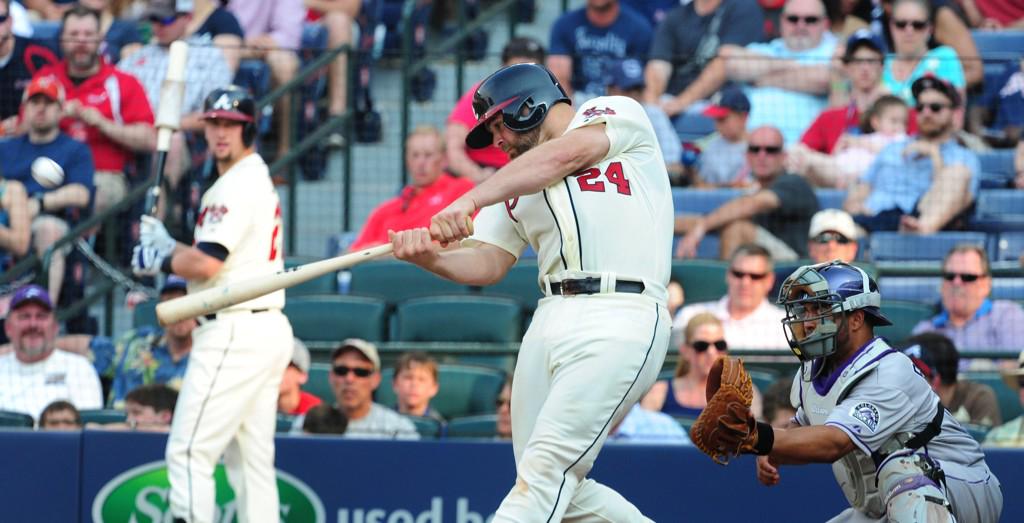 Followers to RETWEET can win a baseball signed by <a href="/Braves/">Atlanta Braves</a> slugger <a href="/BulldogBeing/">Evan Gattis</a>. #MLBFC