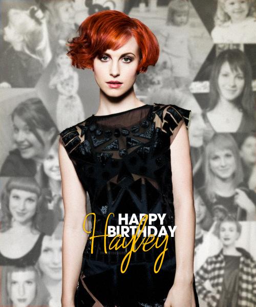 27th december: Happy birthday to my girl crush hayley williams i love her 