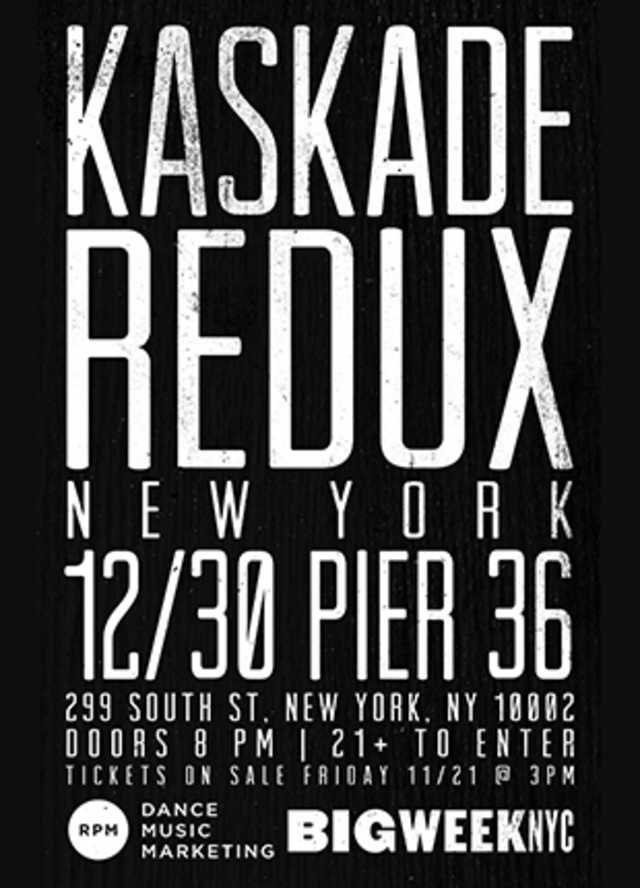DapperGrp's tweet photo. Pier 36 – December 30, 2014 - @kaskade Redux New York #NYE2015
http://t.co/cfD2GfWn24 http://t.co/h56q7pfFri