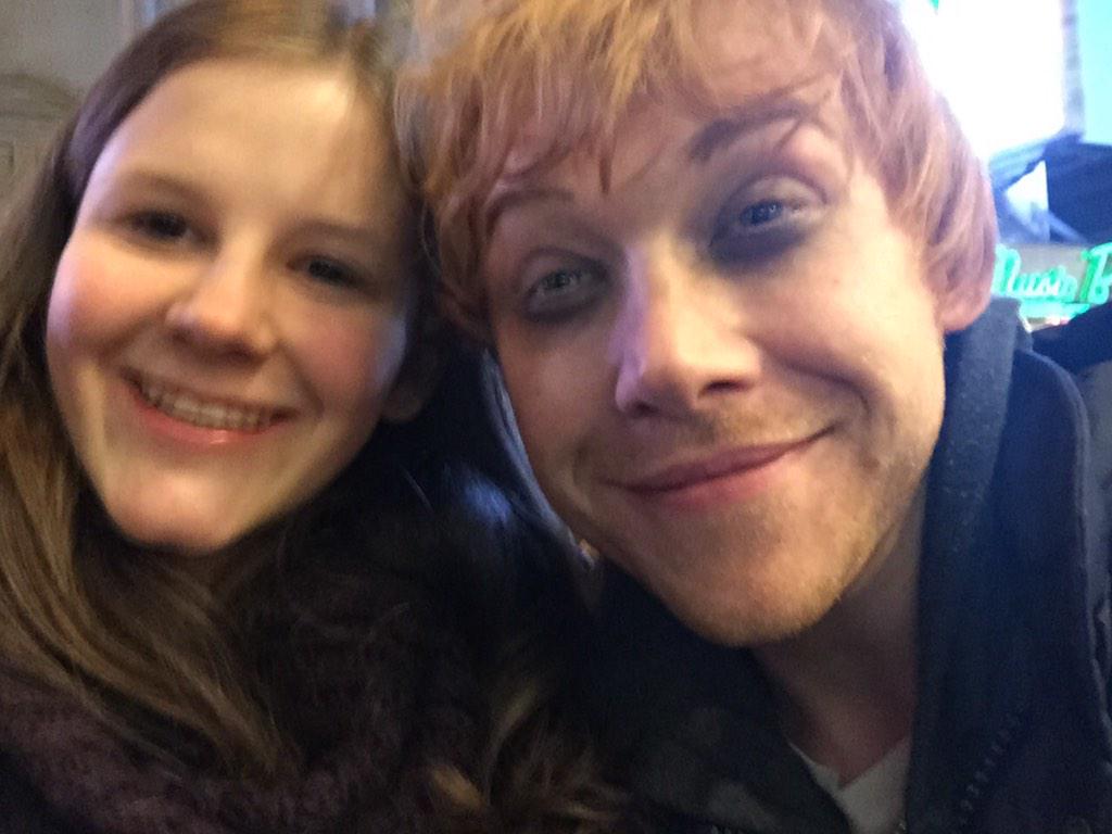 potterheadpeeta's tweet image. Selfie with Rupert Grint🙆