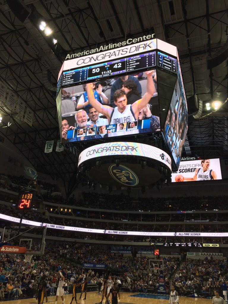 TabarakMir41's tweet photo. So honored to have witnessed history tonight.. I love Dirkππππ #8thAllTime http://t.co/kIeSIXaIEN