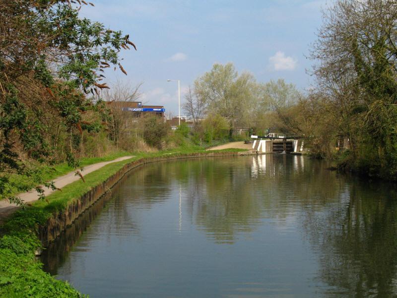 After Osterley Lock - 98, the Brent / GUC passes Clitheroe's Lock - 99 (pictured)
 &amp; Brentford Gauging Locks - 100.