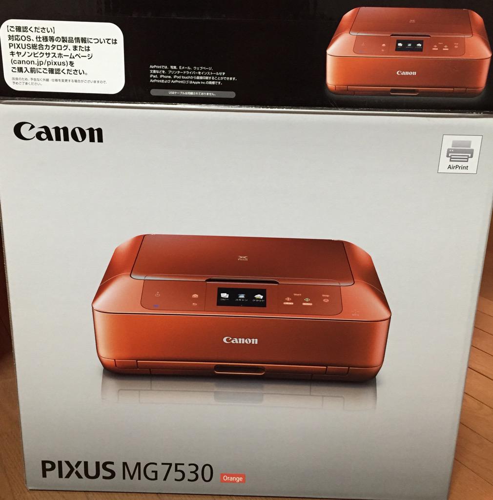 Ni Lab Canon Pixus Mg7530 Orange プリンターを年賀状印刷のために購入 Airprint 対応だから Iphone から印刷できる 価格com最安値が円 ケーズデンキのリアル店舗にて157円で購入 Http T Co Tmptiazjzo