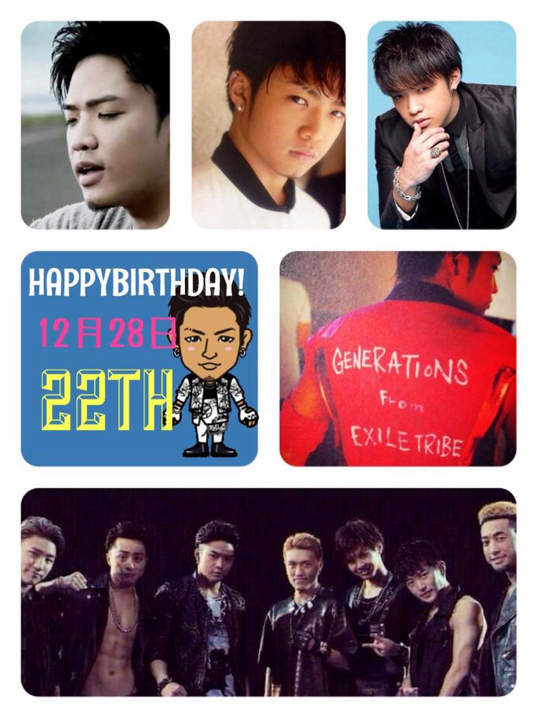 EE20012's tweet photo. 龍友くんHAPPYBIRTHDAY♡♡
龍友くんはGENEの中でも歌がうまくて
GENERATIONSには欠かせない
メインボーカル！涼太くんのお隣さん♡
ほんとに龍友くんがいるからこそのGENE
だと思う！
22歳楽しんでね♡ http://t.co/CTU76Jcpjk