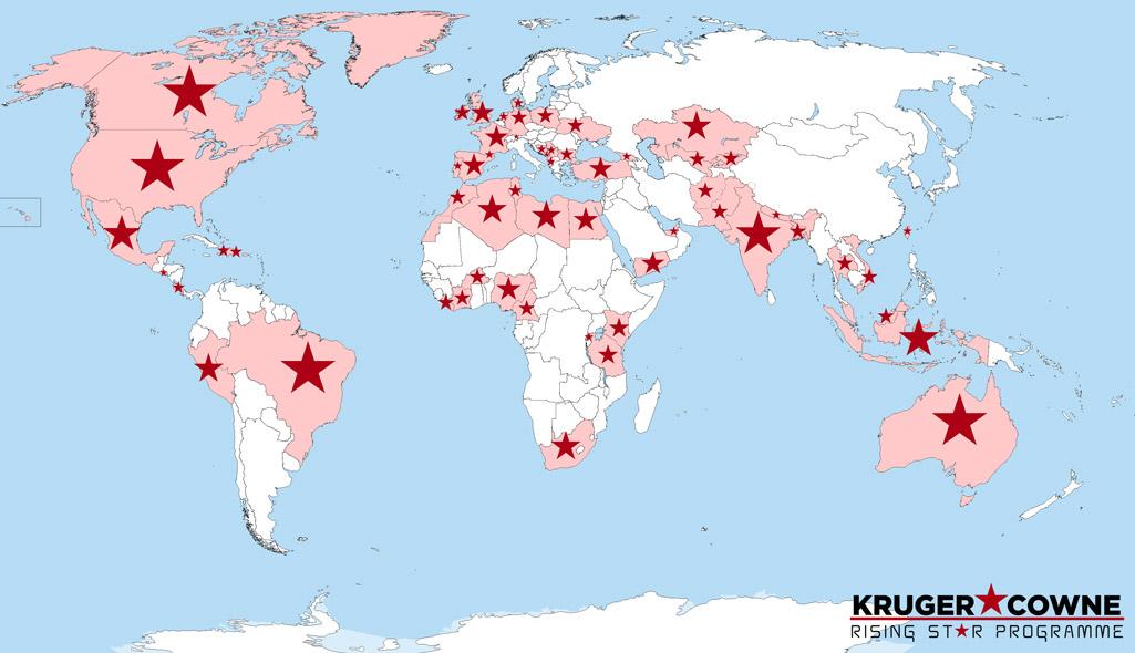 krugercowne's tweet photo. Applications from over 58 countries for our #RisingStarProgramme, keep them coming! Apply at http://t.co/jSroTVKHV4 http://t.co/LaTDsdolIF