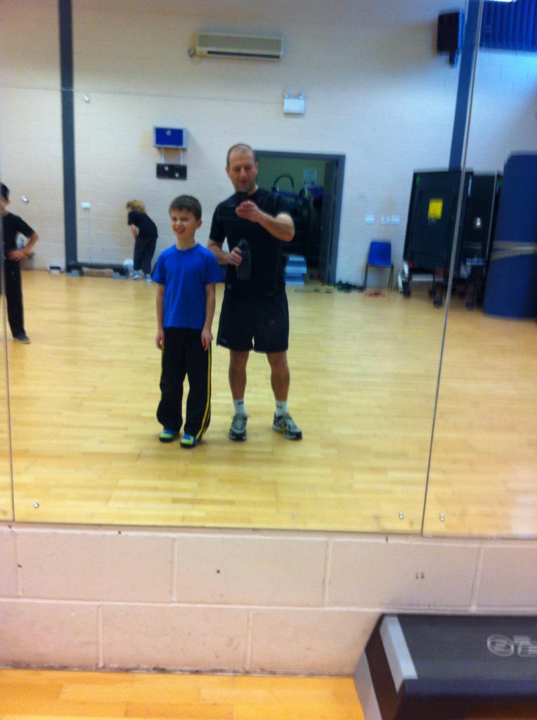 SowdenNJ's tweet image. Half way through 2hr fitness session, father and son.