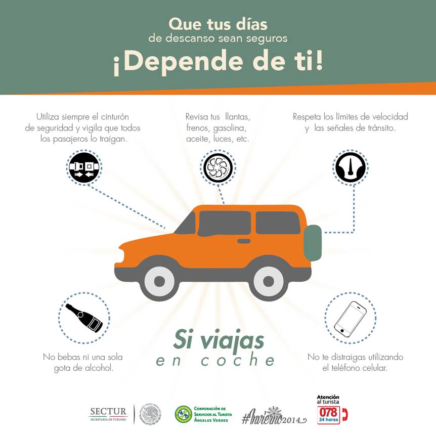 SECTUR_mx's tweet photo. Deseamos que tus vacaciones sean seguras. Te compartimos nuestros #TipSECTUR http://t.co/aaMzhhOvQP