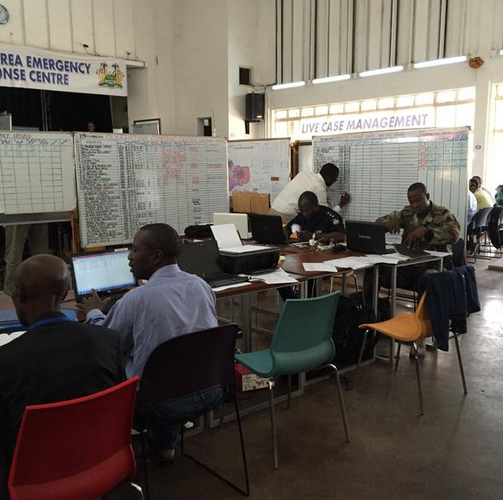 WorldBankGroup's tweet photo. RT @DrFriedenCDC: Impressive #Ebola command post western area surge in Sierra Leone. http://t.co/MxllGl6krL