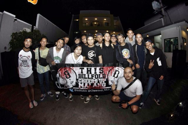 Say hello from malang @billfoldx #DECEMBRAVETOUR2014