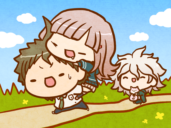 ダンガンロンパ：日向君と七海ちゃん+狛枝 名コンビ（保護者） #論破版