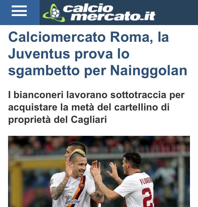 SardegnaBN's tweet photo. Questa cazzata è epica proprio a fine anno😭#Nainggolan alla #juve 😭 #mancomorti http://t.co/cOVaaHnQEx